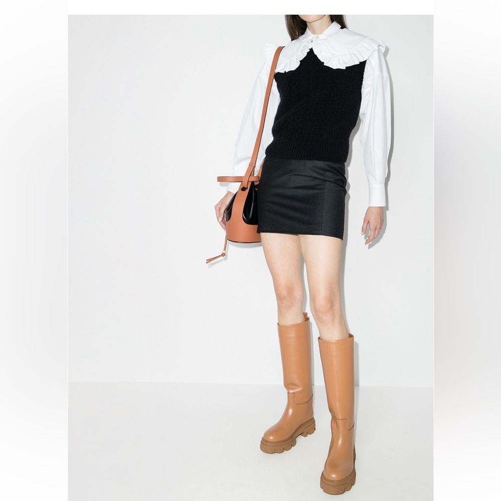 Giaborghini x Pernile Teisbaek 07 leather knee-high boots
